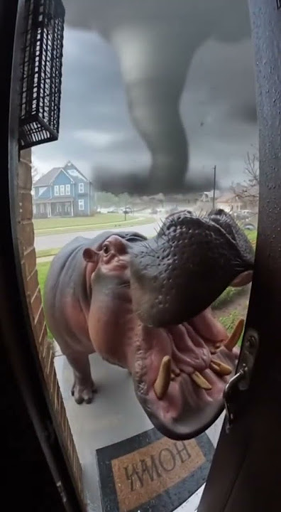 tornado warnning, Do not remain outdoors。it's very dangerous! #funny #tornado #dangerous