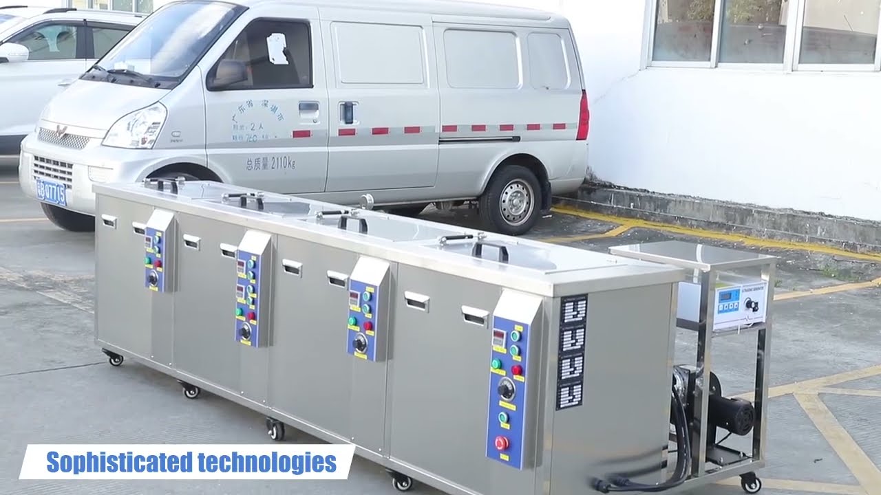 Granbo Industrial Ultrasonic Cleaner | Custom 4-Tank Cleaning System with Rinse & Dry