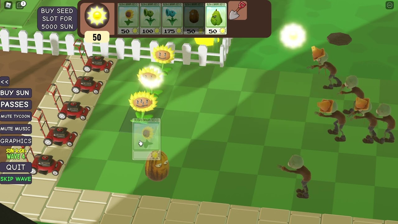 Plants Vs Undead Tycoon Speed CRAZY Fast Difficulty CRAAAZY YouTube