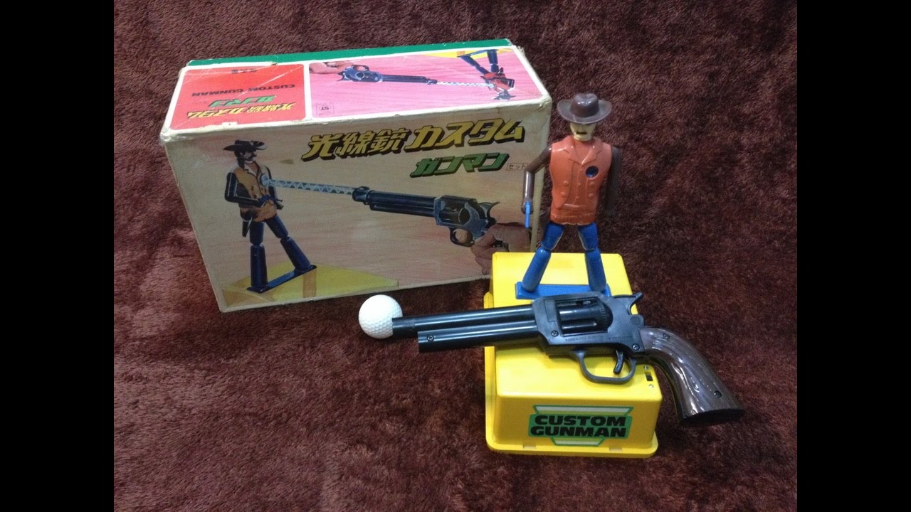 Vintage Nintendo Custom Gunman Cowboy Battery operated Toy 70's YouTube