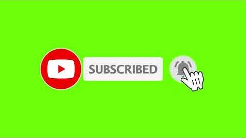 Youtube Animated Green screen Subscribe button with bell icon sound tan tan  click subscribe button3
