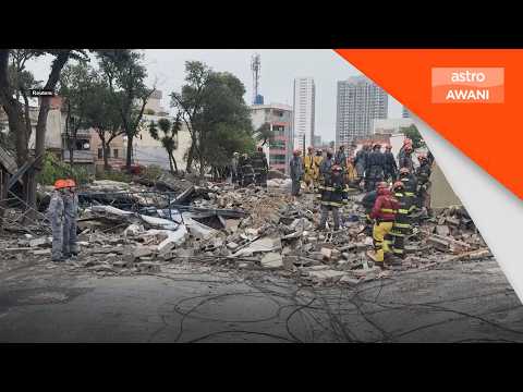 Tragedi: Dua maut bangunan runtuh hempap rumah di São Paulo