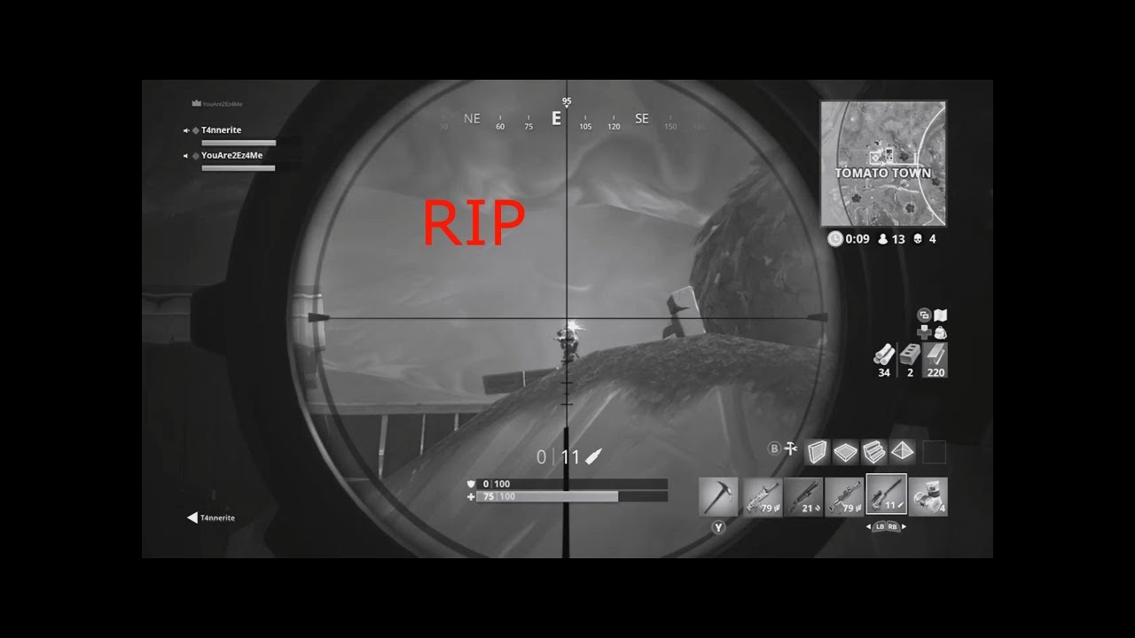 HEADSHOTS WITH THE SNIPER (TW Bluff fortnite montage)