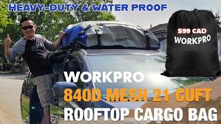 WORKPRO Rooftop Cargo Bag Review | Budget-Friendly, Waterproof & Heavy Duty