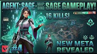 Valorant Game Play With Sage Target 16 Kills In Unrated Match In Bind Map