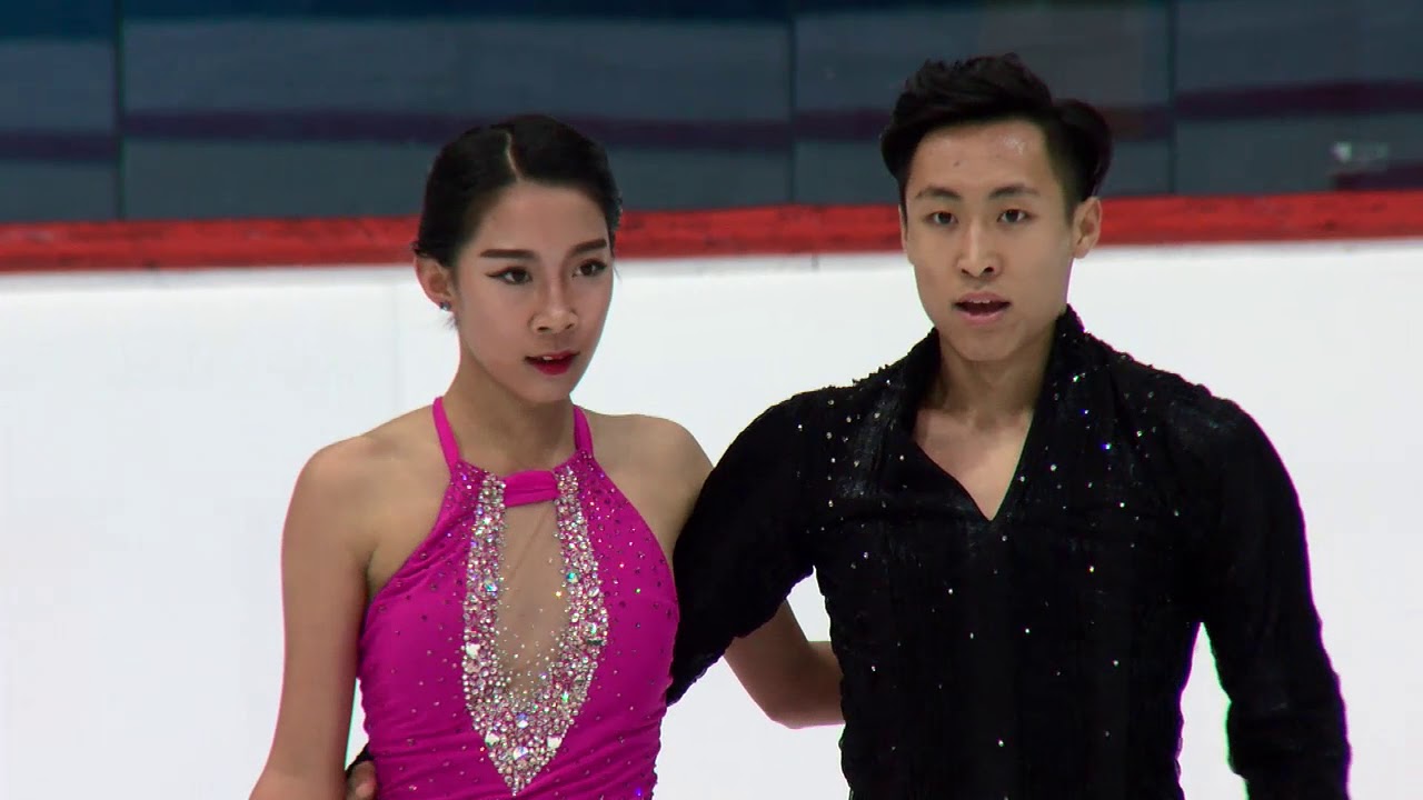Wanqi NING / Chao WANG CHN Ice Dance - Short Dance - Zagreb 2017