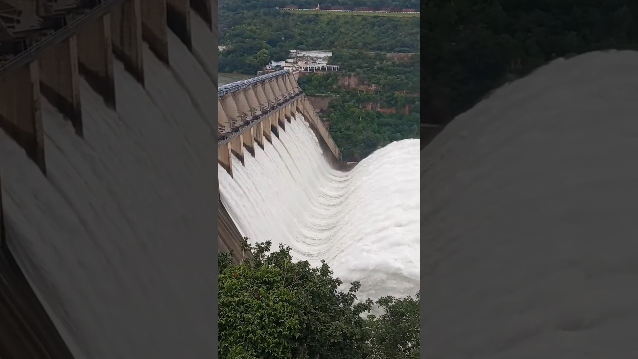 Why is the dam water rising upwards? 