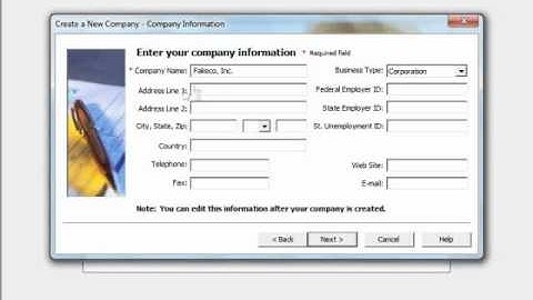 Sage 50 Tutorial Creating a Sage 50 Company Sage Training Lesson 2.1