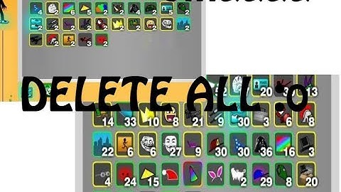 #Stick run Delete all İtems [ultra,prem,rare] #nooblifestick run