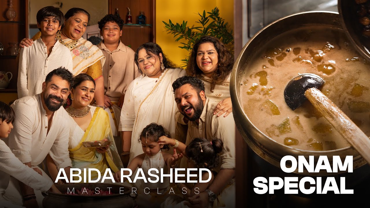 Abida Rasheed Onam Celebration with Family| Mathan & Mampayar Payasam ...