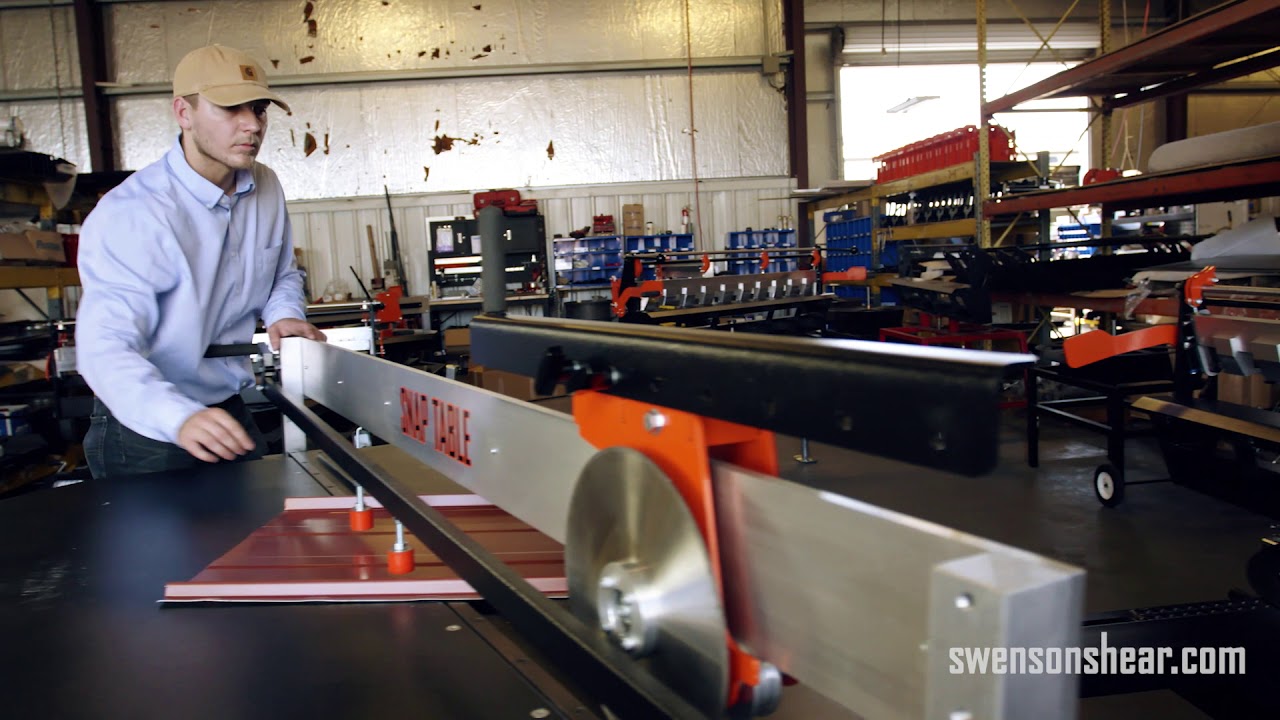 How the SnapTable PRO Works Swenson Shear Roof Cutting Tools YouTube