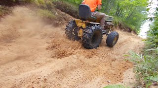 Mud Mowers from Hell mud mower group ride at West Branch for a hill climb