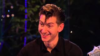 Arctic Monkeys - interview Glastonbury Festival UK 28th June 2013