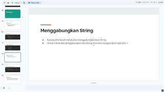 tipe data string {6}