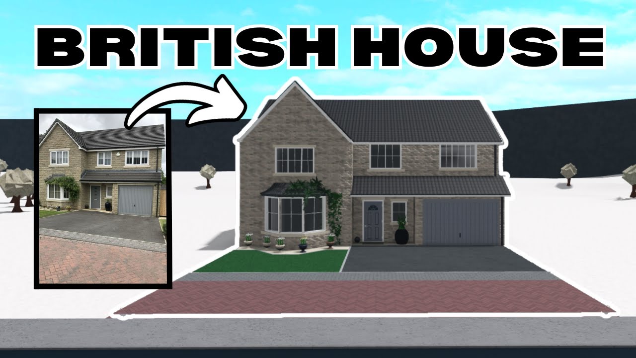 BUILDING A BRITISH HOUSE IN BLOXBURG - YouTube