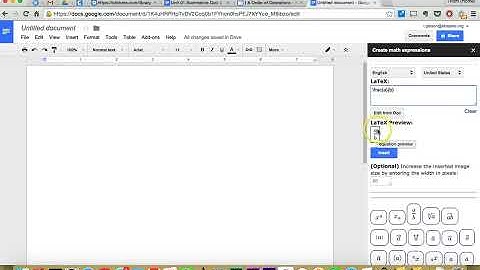 Create Math Equations In Google Docs Using gMath