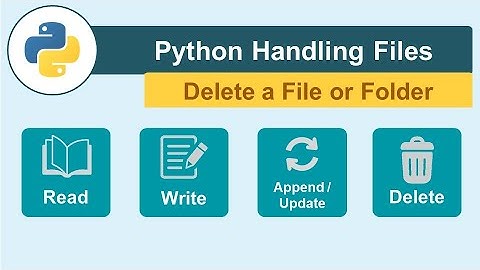 Python Handling Files -  5 - Delete a File or Folder
