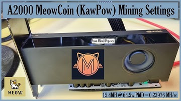 A2000 Meowcoin Mining | 15.4MH @ 64.5w PMD