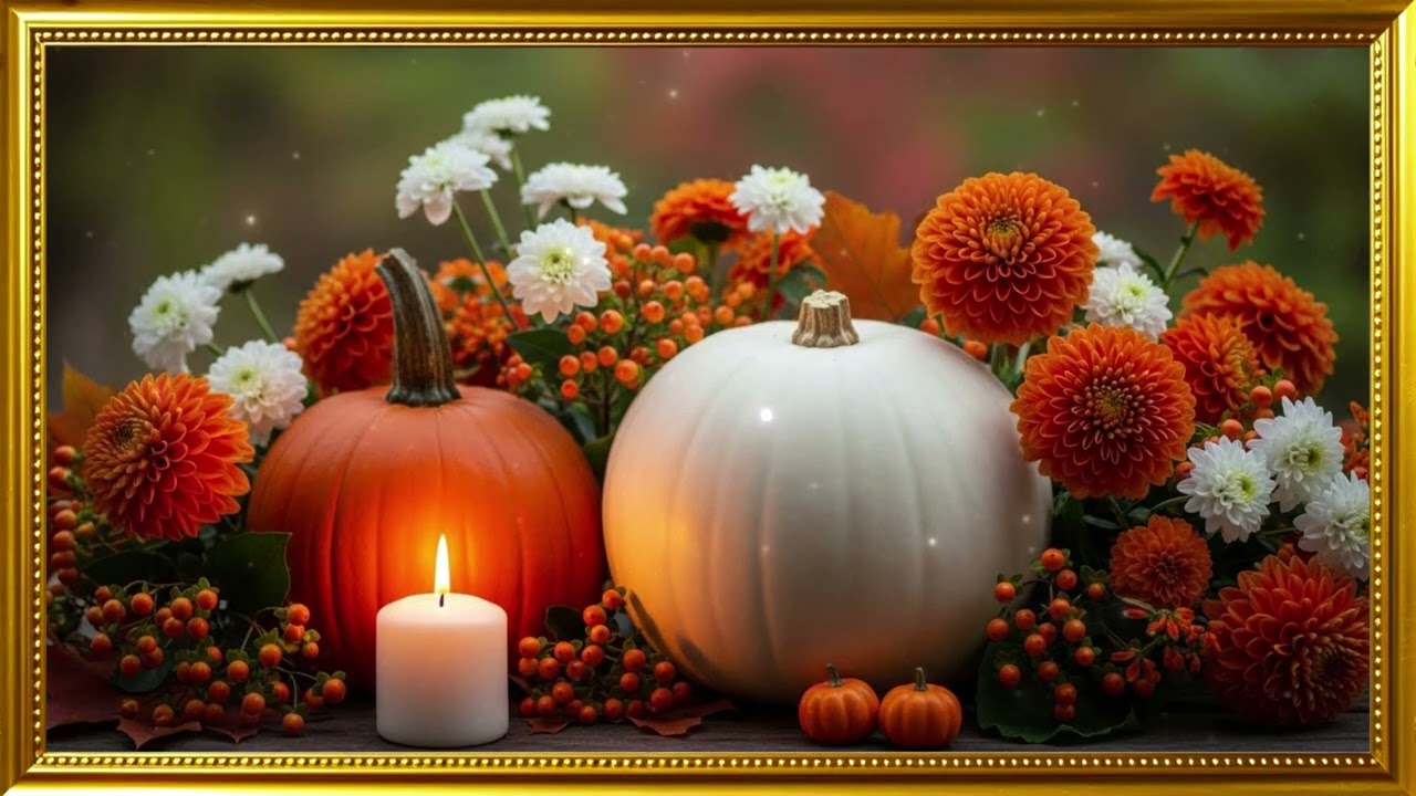 Pumpkin Harvest 2026 🍁 Vintage Oil Painting Display