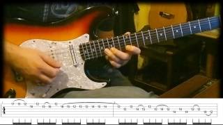 Fusion - Blues - Rock Licks Guitar Lesson - with tab - (EJ.16)