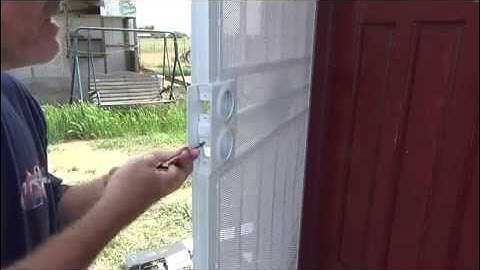 Installing door knobs on a security screen door...Part 1
