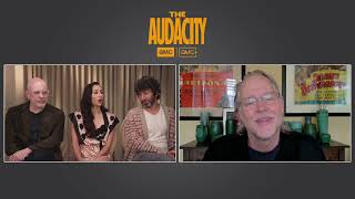 Actors Rob Corddry, Meaghan Rath, and Simon Helberg from the AMC series The Audacity