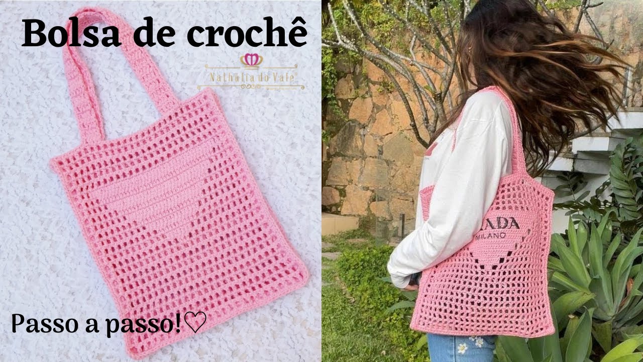 Crochet prada bag by miki  Bolsas de praia de crochê, Bolsa de