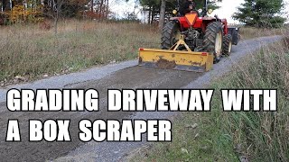 Grading Driveway with a Box Scraper | Branson Tractor | Bush Hog Box Scraper | Box Scraper Basics