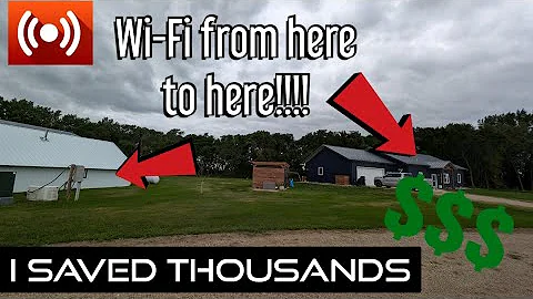 How to set up a wireless internet bridge from one building to another