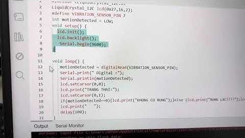 Arduino/ Bài khảo sát cảm biến rung 801S-MD