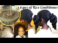 Omg, the Results will Shock you! 3 Types of Rice Conditioners that No damaged Hair can Resist.