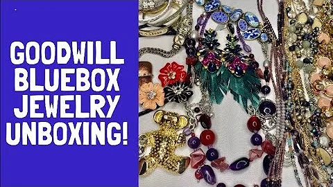 Goodwill Bluebox 5 lb. jewelry repurpose box. Mystery jewelry haul to resell on eBay!