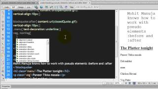 Understanding Pseudo elements- :before and :after (Part 2)