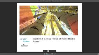 2015 Home Health Chartbook Webinar with Avalere Health
