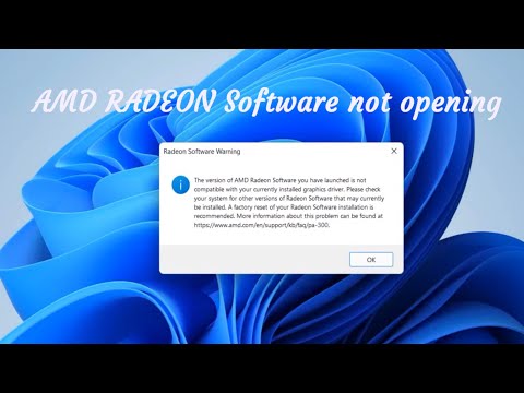 Как исправить программное обеспечение AMD RADEON, которое не открывается в Windows | Много субтитров