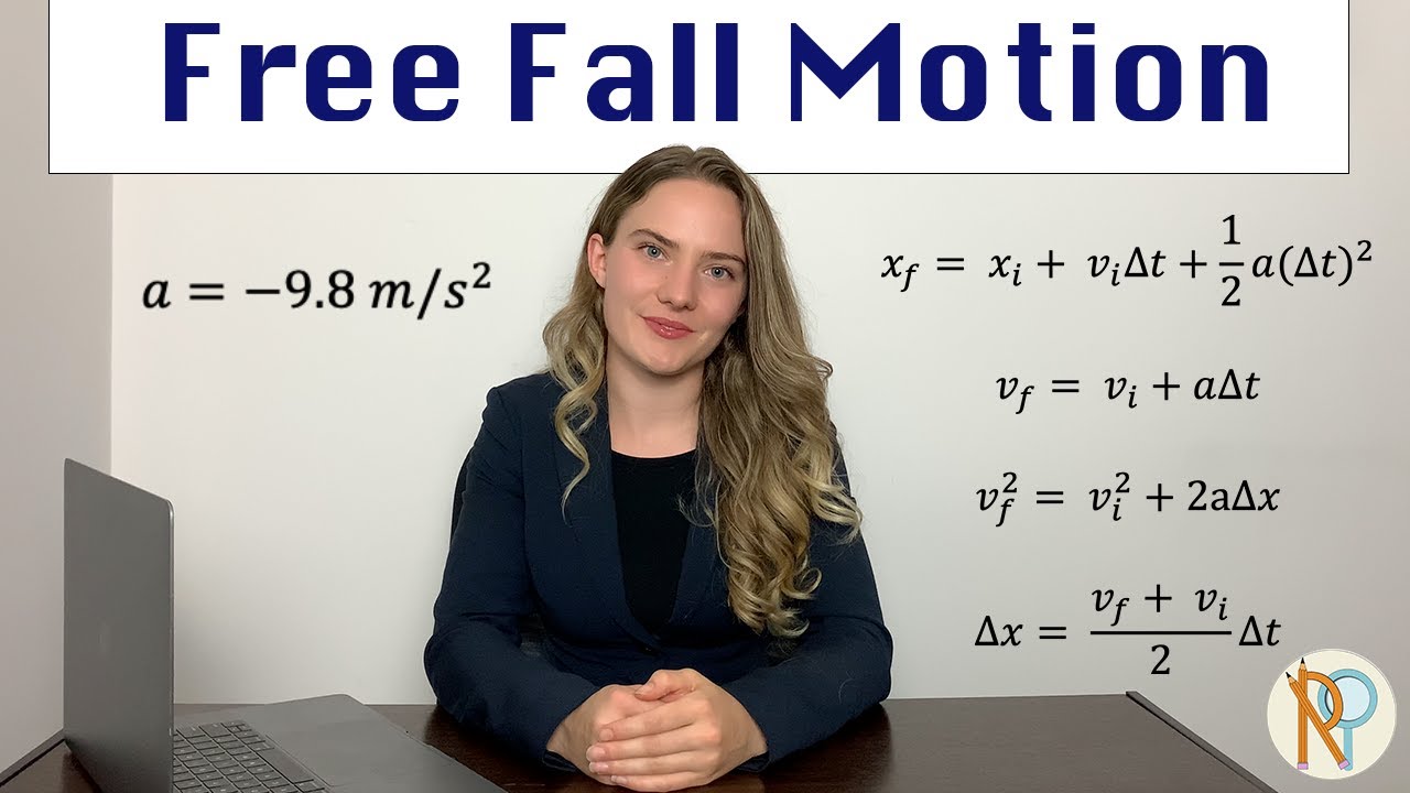 Using the Kinematic Equations to Solve Free Fall Motion Questions YouTube