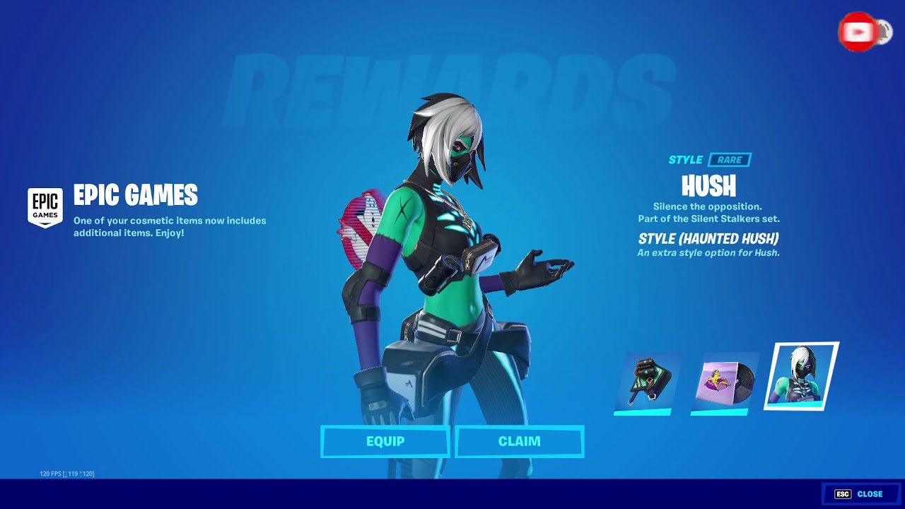 New FREE Hush style (Haunted Hush) Fortnitemares 2021