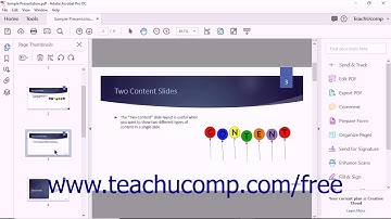 Acrobat Pro DC Tutorial Moving and Copying Pages- Adobe Acrobat Pro DC Training Tutorial Course