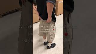 Catch Pin Tuck Cotton Half Pants