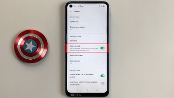 Flash on call on OPPO A54 Android 10