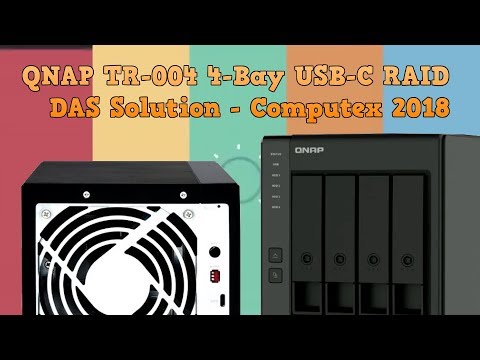 QNAP TR-004 4 -Bay USB-C RAID DAS Solution - Computex 2018