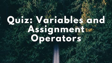 Python: Variables and Assignment Operators Quiz (Udacity)