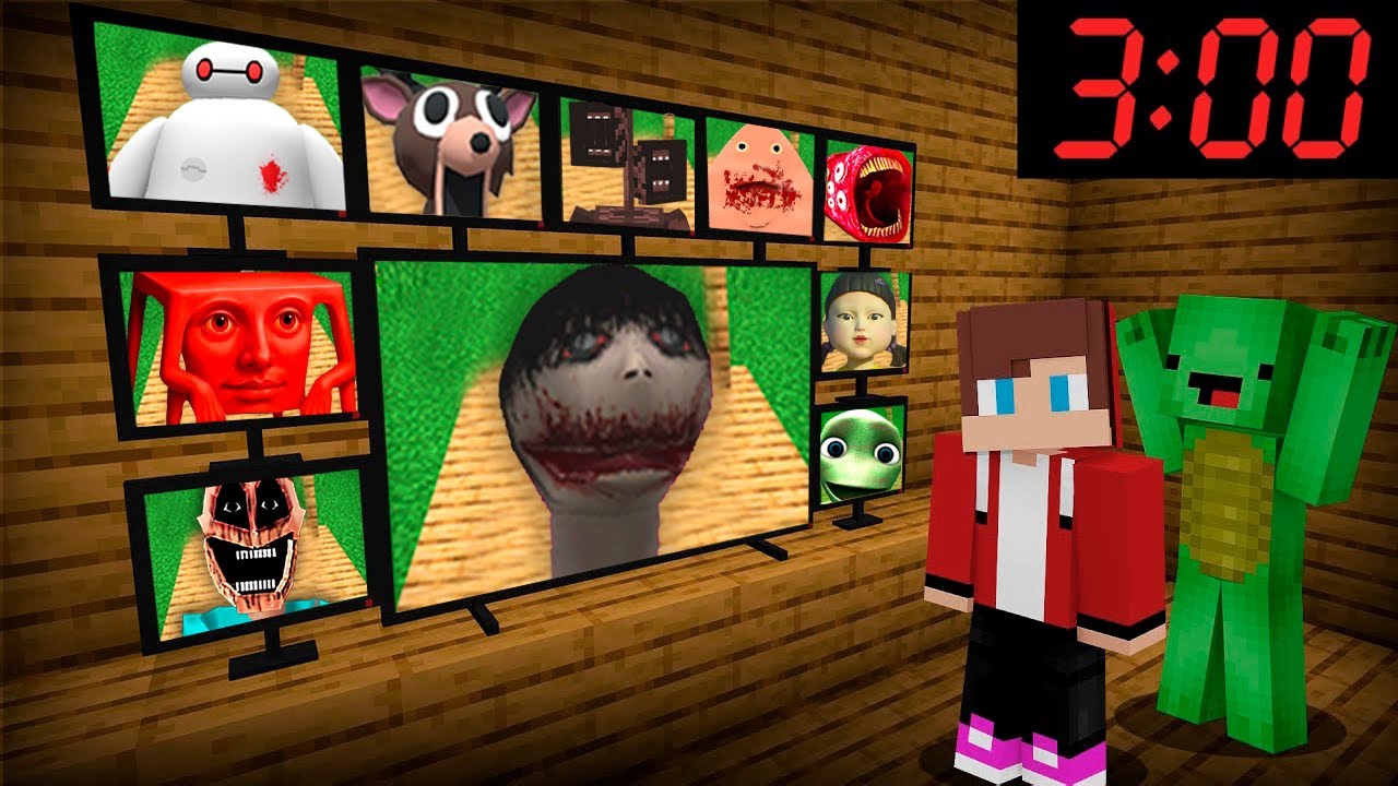 ジェイジェイとマイキーがデスフォレストウマとミミッカーとイタリアブレインロットとベイマックスと怖いディア・ロブロックスを見た！