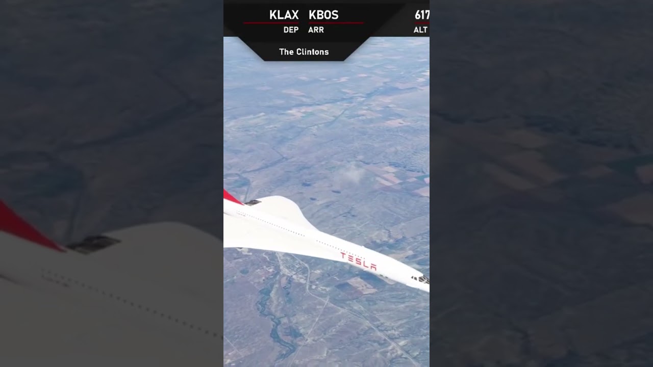 FLYING THE TESLA CONCORDE by DC Designs | Los Angeles (KLAX) to Boston (KBOS) | MSFS 2020