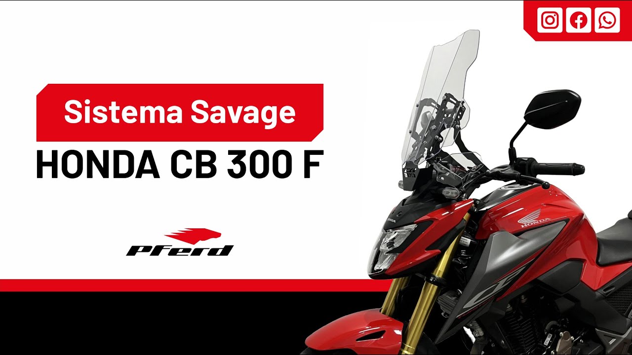 INSTALACIÓN SISTEMA PARABRISAS SAVAGE® ARY - HONDA CB 300F - PFERD®