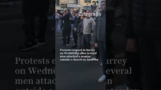 Epsom Protesters Call Police Traitors