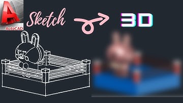 [Sketch to Realistic 3D Model | AutoCAD Drawing 2020] BT21 Cooky