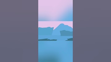 Drawing LOFI Artic Night - DIGITAL ART in TIME LAPSE #Shorts