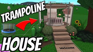 I BUILT a TRAMPOLINE HOUSE in BLOXBURG! | ROBLOX