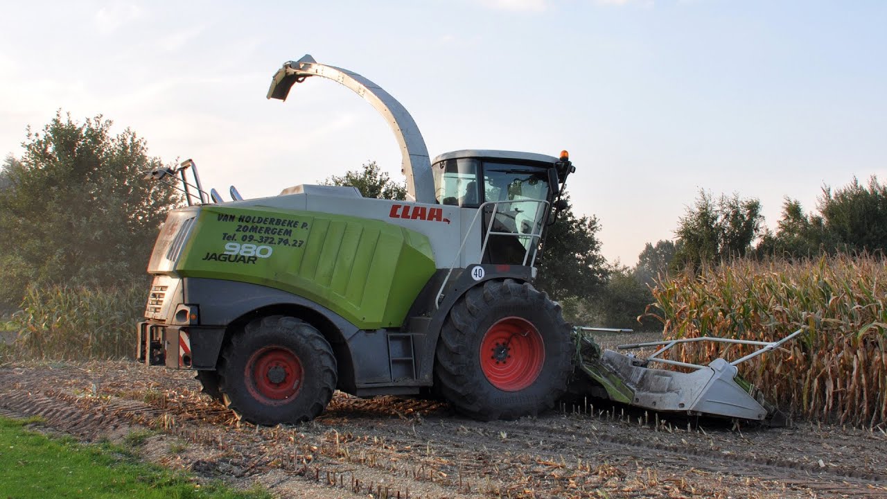 Claas Jaguar 980 - Loonwerken Van Holderbeke - mais 2013
